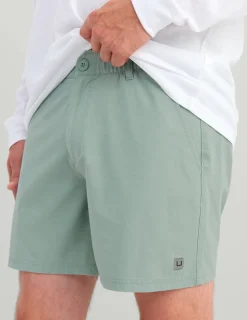 Huk Gear Shorts-Next Level Camp Short Silver Blue