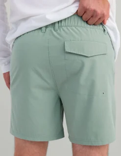 Huk Gear Shorts-Next Level Camp Short Silver Blue