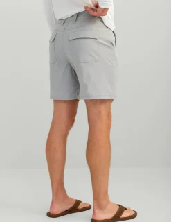 Huk Gear Shorts-Next Level 7-inch Short Overcast Grey