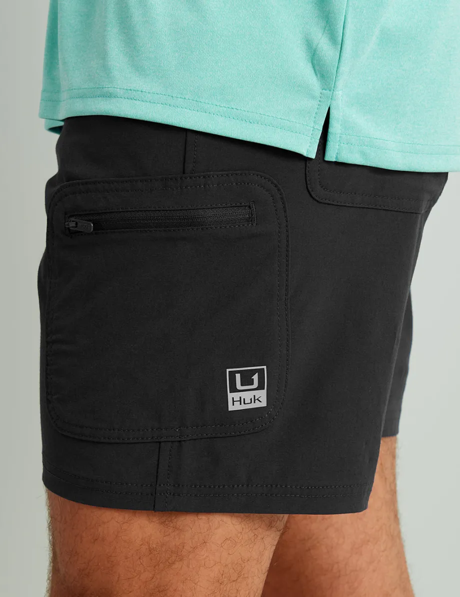 Huk Gear Shorts-Next Level 7-inch Short Black