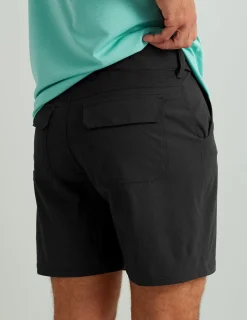Huk Gear Shorts-Next Level 7-inch Short Black