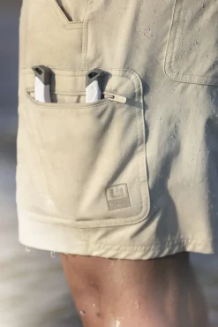 Huk Gear Shorts-Next Level 10.5-inch Short Khaki