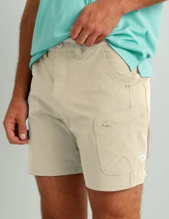 Huk Gear Shorts-Next Level 7-inch Short Khaki