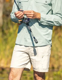 Huk Gear Shorts-Next Level 7-inch Short Khaki