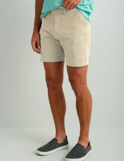 Huk Gear Shorts-Next Level 7-inch Short Khaki