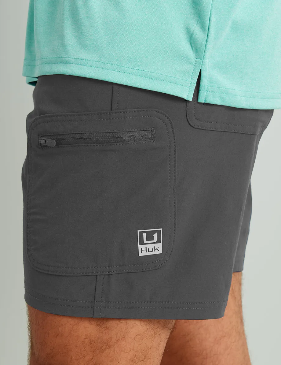 Huk Gear Shorts-Next Level 7-inch Short Iron