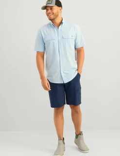 Huk Gear Button Downs-Next Level Short Sleeve Button-Down Windsurfer
