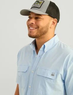 Huk Gear Button Downs-Next Level Short Sleeve Button-Down Windsurfer