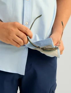 Huk Gear Button Downs-Next Level Short Sleeve Button-Down Windsurfer