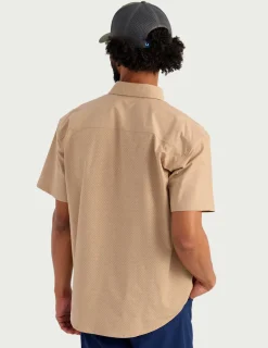 Huk Gear Button Downs-Next Level Short Sleeve Button-Down Marl