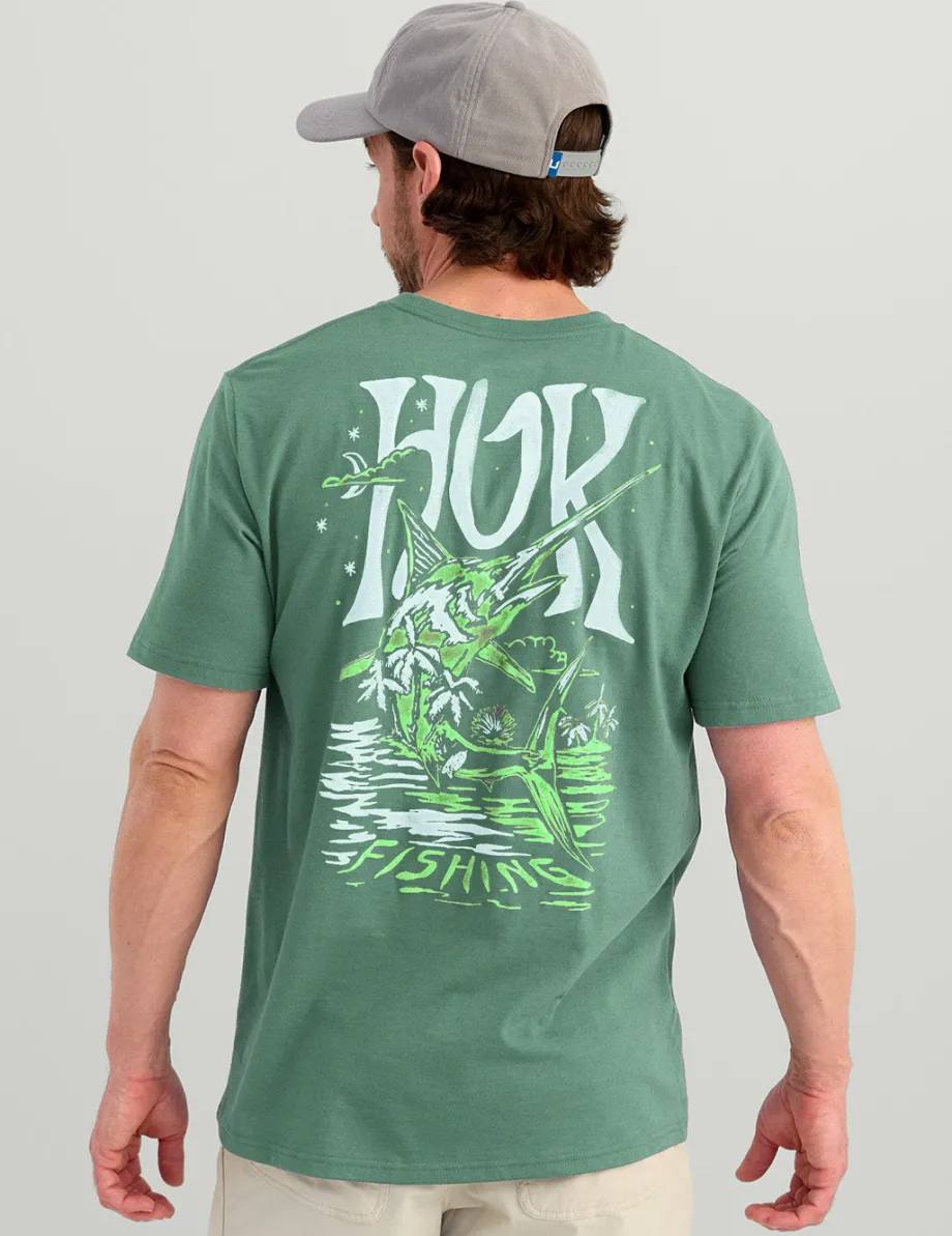 Huk Gear T-Shirts-Night Sword Tee North Atlantic