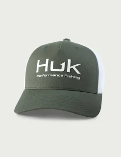 Huk Gear Hats-Performance Fishing Trucker Hat Moss