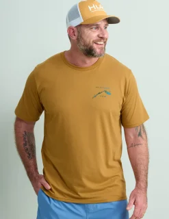 Huk Gear Hats-Performance Fishing Trucker Hat Sand Piper