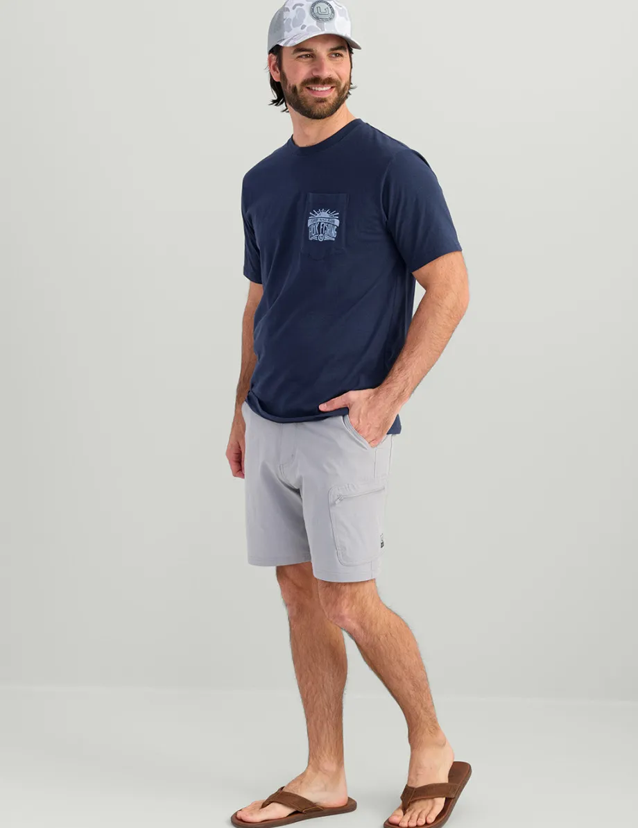 Huk Gear T-Shirts-Permit Sun Pocket Tee Naval Academy