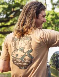 Huk Gear T-Shirts-Permit Sun Pocket Tee Marl