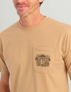 Huk Gear T-Shirts-Permit Sun Pocket Tee Marl