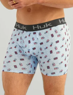 Huk Gear Boxers-Printed Boxer Windsurfer Bass Cans