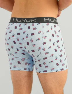 Huk Gear Boxers-Printed Boxer Windsurfer Bass Cans