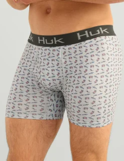 Huk Gear Boxers-Printed Boxer Harbor Mist Raw Bar