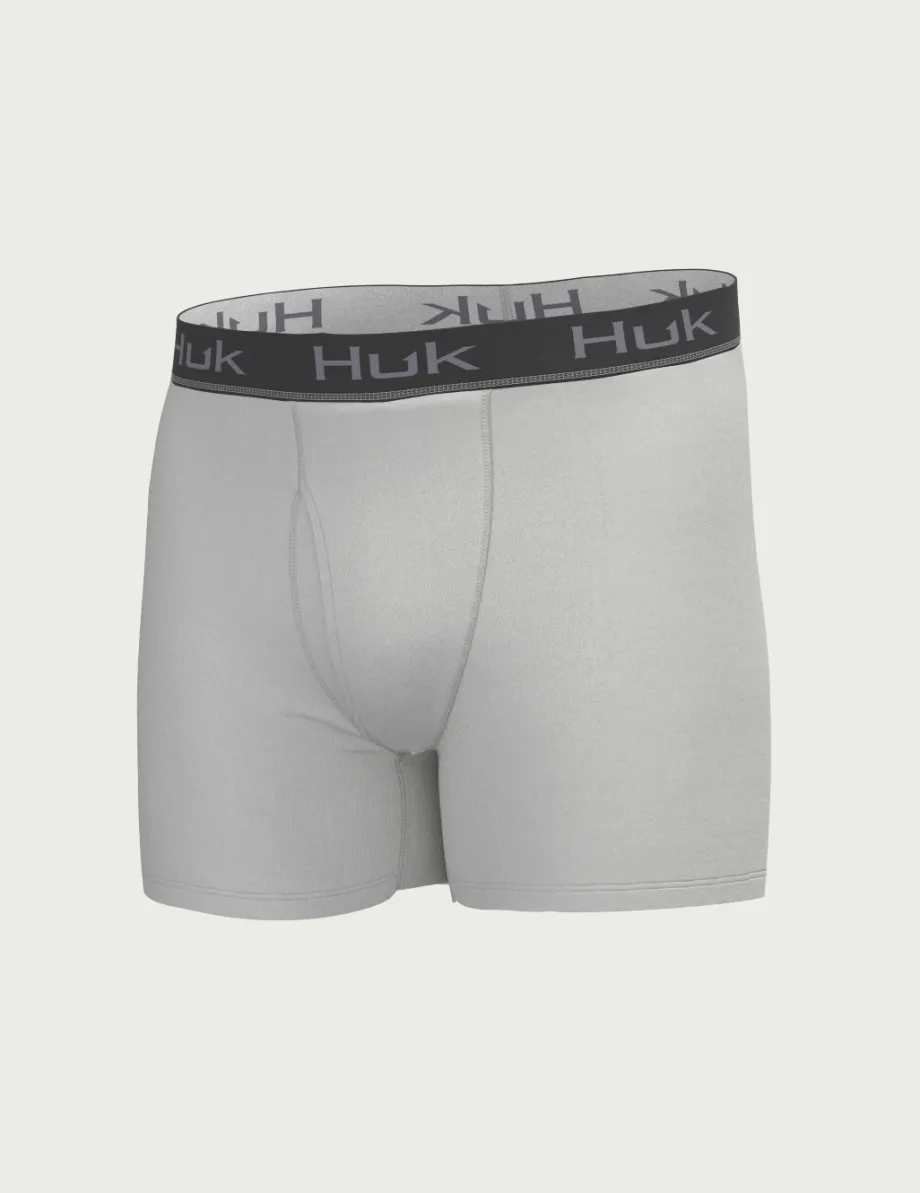 Huk Gear Boxers-Pursuit Performance Boxer Overcast Grey