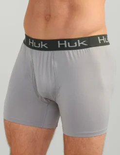 Huk Gear Boxers-Pursuit Performance Boxer Overcast Grey