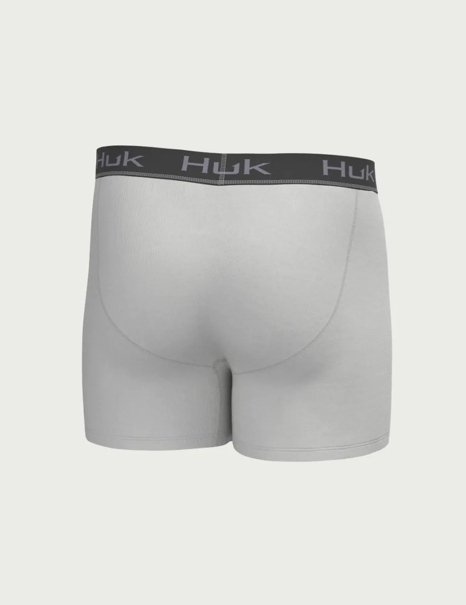 Huk Gear Boxers-Pursuit Performance Boxer Overcast Grey