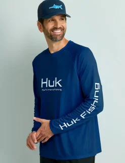 Huk Gear Performance Tops-Pursuit Performance Crew Naval Academy