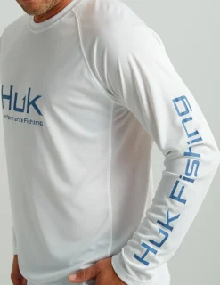 Huk Gear Performance Tops-Pursuit Performance Crew White