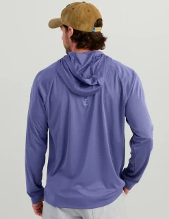 Huk Gear Performance Tops-Pursuit Performance Hoodie Skipper Blue