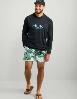 Huk Gear Performance Tops-Pursuit Performance Hoodie Black