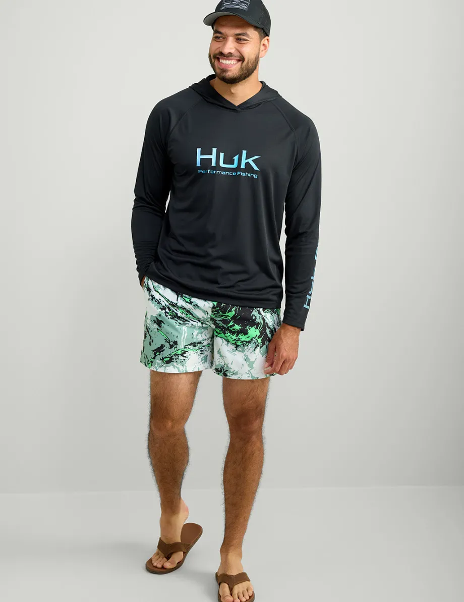Huk Gear Performance Tops-Pursuit Performance Hoodie Black