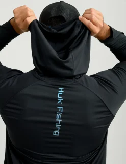 Huk Gear Performance Tops-Pursuit Performance Hoodie Black