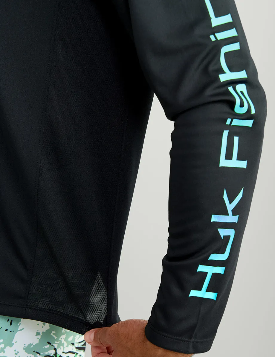 Huk Gear Performance Tops-Pursuit Performance Hoodie Black