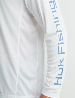 Huk Gear Performance Tops-Pursuit Performance Hoodie White