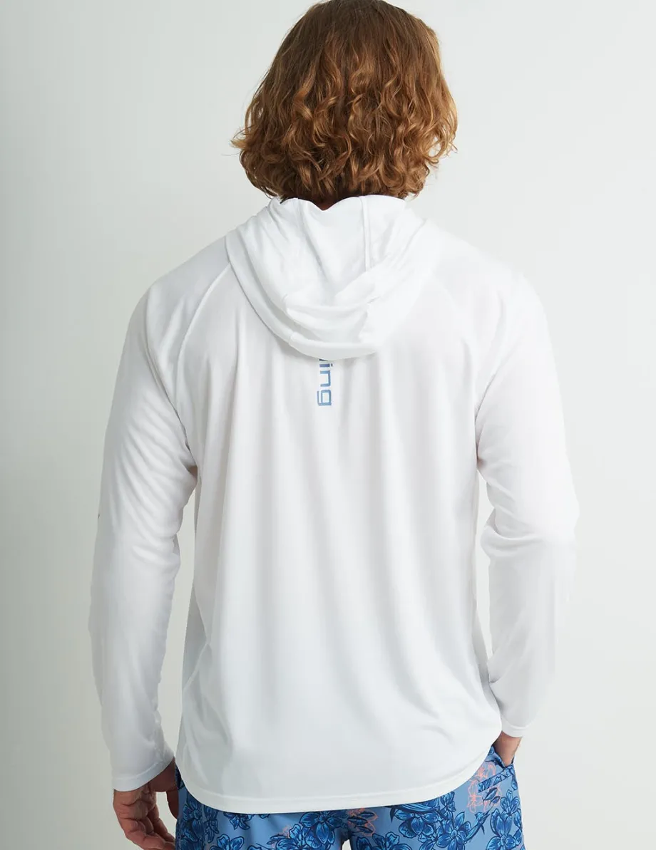 Huk Gear Performance Tops-Pursuit Performance Hoodie White