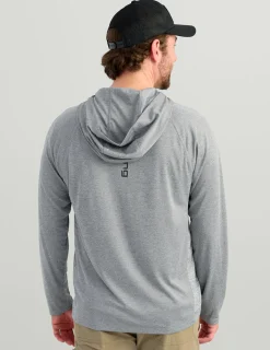 Huk Gear Performance Tops-Pursuit Performance Hoodie Night Owl Heather