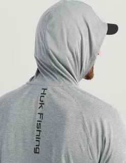 Huk Gear Performance Tops-Pursuit Performance Hoodie Night Owl Heather