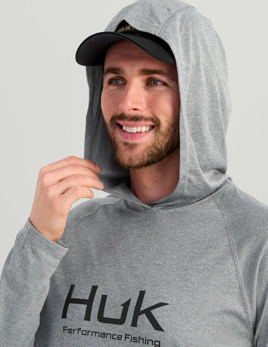 Huk Gear Performance Tops-Pursuit Performance Hoodie Night Owl Heather