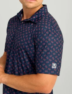 Huk Gear Polos-Pursuit Performance Polo Naval Academy Huk and Bars