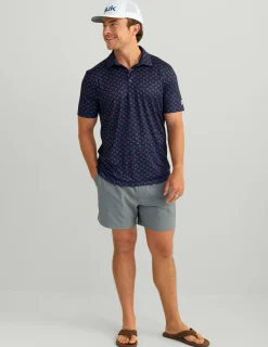 Huk Gear Polos-Pursuit Performance Polo Naval Academy Huk and Bars