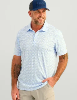 Huk Gear Polos|Performance Tops-Pursuit Performance Polo Windsurfer Micro Fin