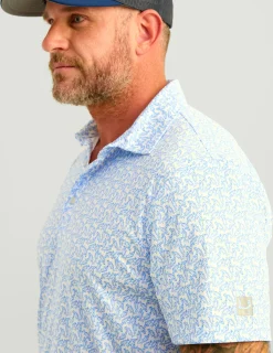Huk Gear Polos|Performance Tops-Pursuit Performance Polo Windsurfer Micro Fin