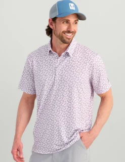 Huk Gear Polos|Performance Tops-Pursuit Performance Polo White Redfish