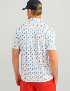 Huk Gear Polos-Pursuit Performance Polo American Fish