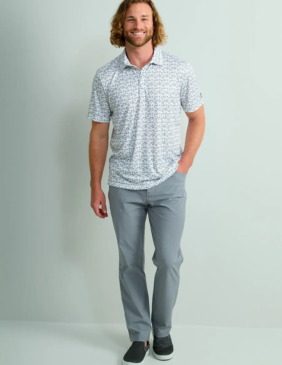 Huk Gear Polos-Pursuit Performance Polo White Boat Drinks