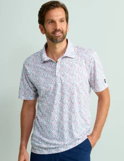 Huk Gear Polos-Pursuit Performance Polo Scarlet Blaze Early Worm