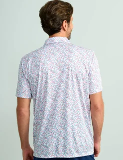 Huk Gear Polos-Pursuit Performance Polo Scarlet Blaze Early Worm