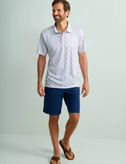Huk Gear Polos-Pursuit Performance Polo Scarlet Blaze Early Worm