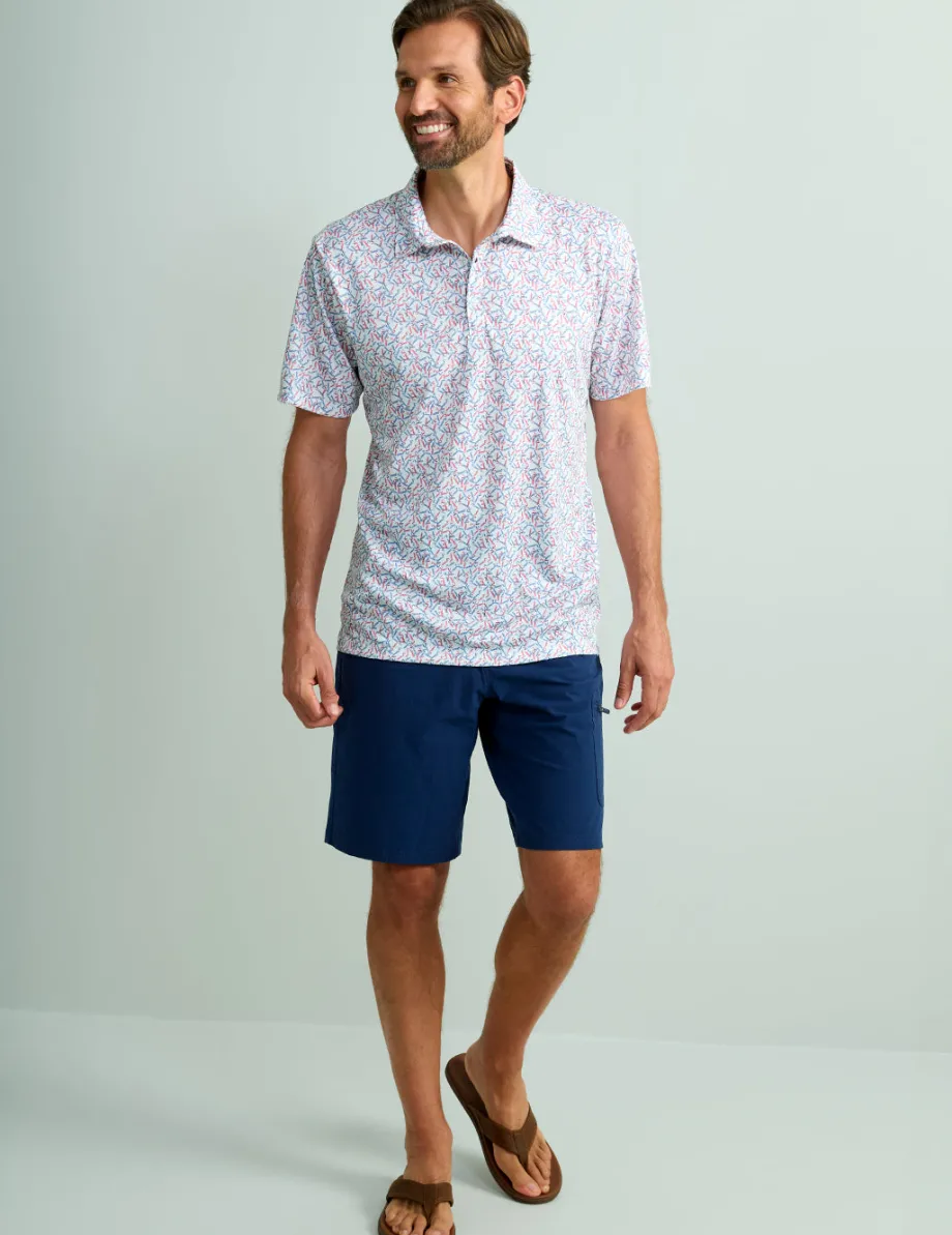 Huk Gear Polos-Pursuit Performance Polo Scarlet Blaze Early Worm