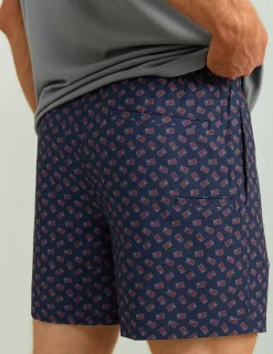 Huk Gear Swim-Pursuit Volley Swim Shorts Naval Academy Huk and Bars